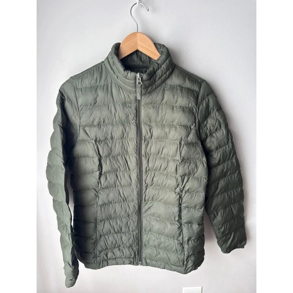 Amazon Essentials Dark Green Lightweight Packable Puffer Jacket